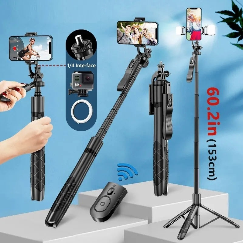 Selfie stick with Bluetooth
