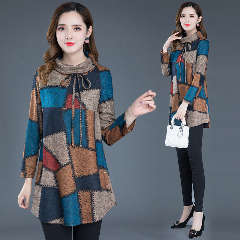 Women with large plaid bottoms