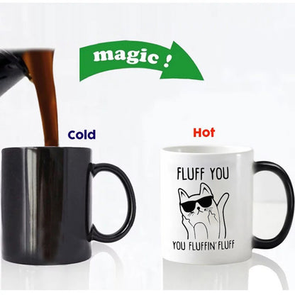 Cat Color Mug Ceramic Temperature Sensitive Coffee Cup