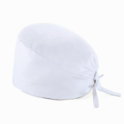 Nurse Cap Female White Surgical Cap Pure Cotton Strap Adjustable Surgeon Nurse Cap