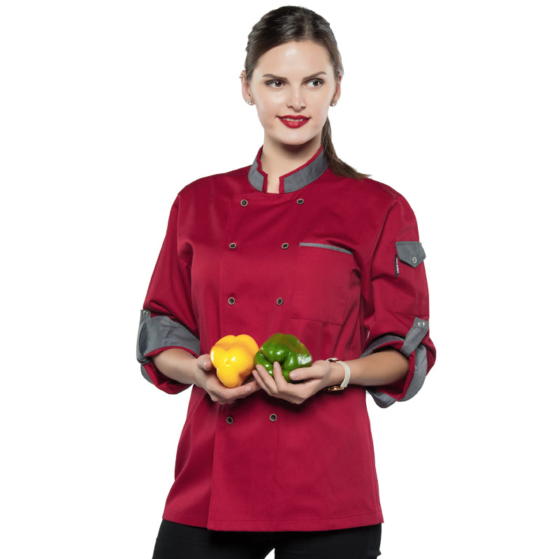 Chef's Long Sleeved Hotel Kitchen Uniform