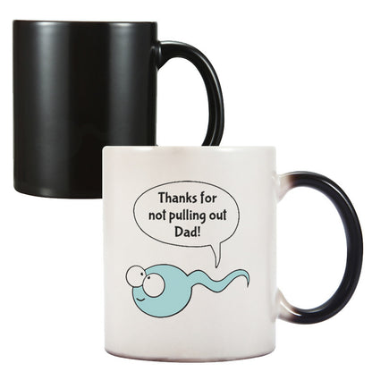 Father's Day Ceramic Coffee Mug Temperature Sensitive Discoloration
