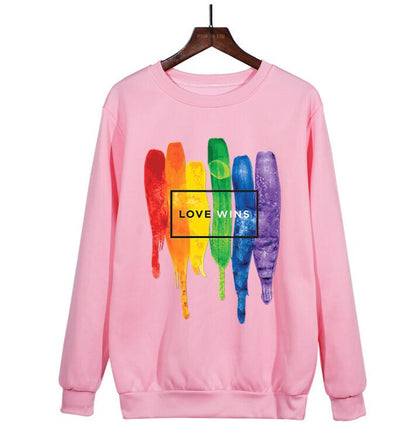 Love Wins Women Pride LGBTQ+ Sweatshirt