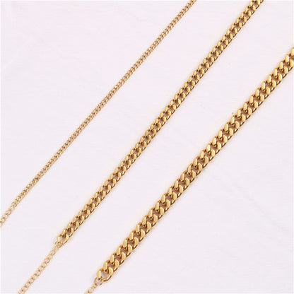 Thick chain anklet women