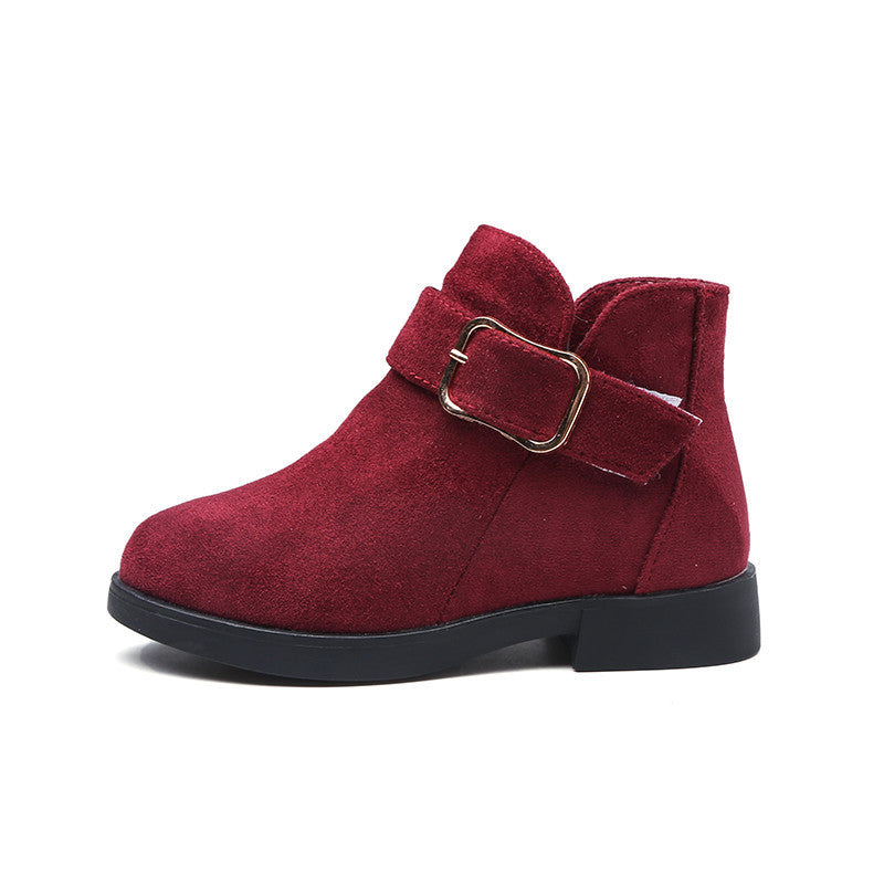 Big kids suede leather boots