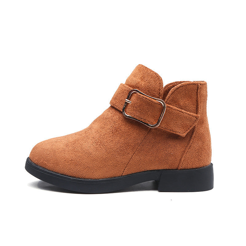 Big kids suede leather boots